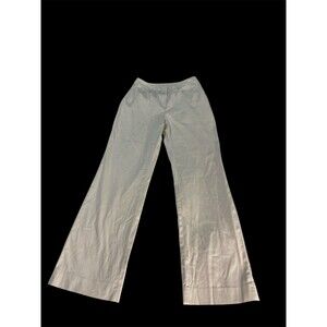 Vintage 90s Y2K St. John Sport Marie Gray Beige Flare Leg Pants Women's Size 8